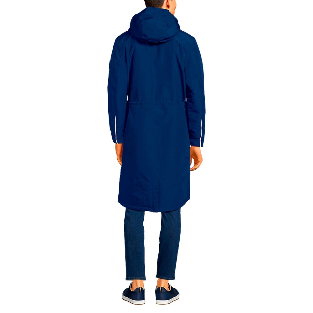 NWT!! Lands’ End Size L Men’s Stadium Parka in Navy Blue💙 - Picture 4 of 10